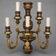 Italian baroque wall sconce. Wood, metal.