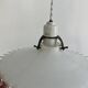 Suspension ancienne en opaline et porcelaine