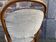 Pair of vintage curved wooden chairs