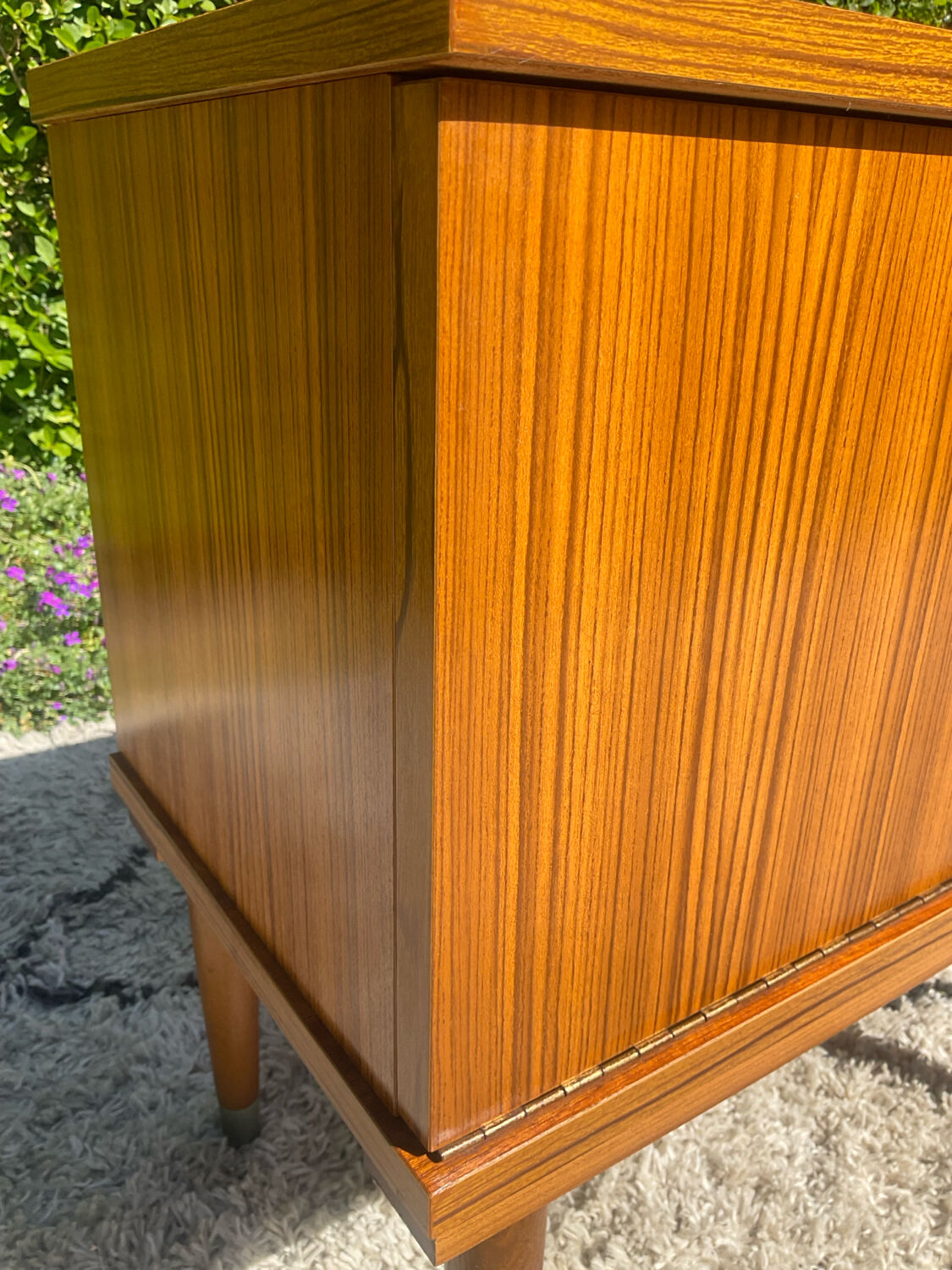 Vintage teak bedside tables from the 1970s.