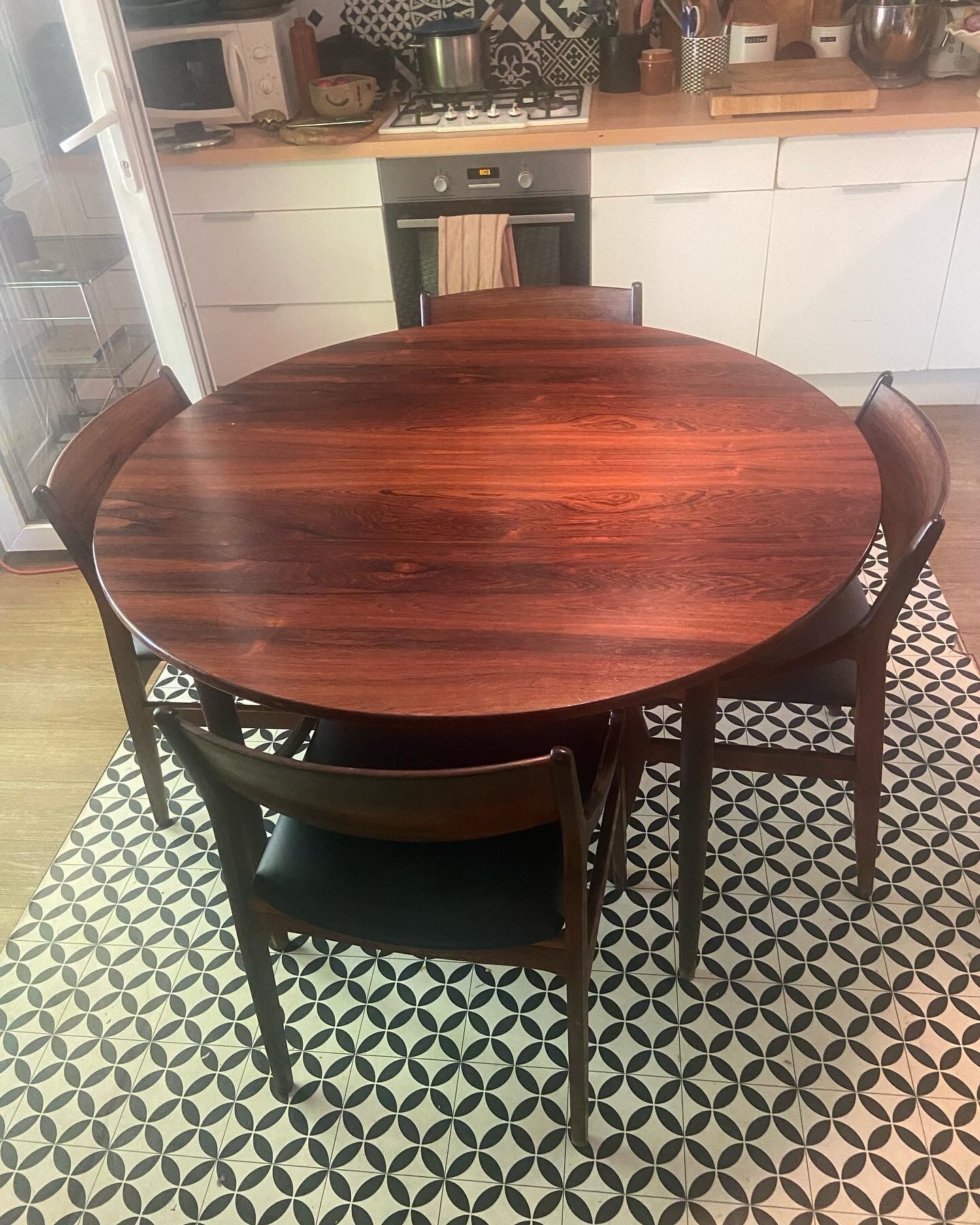 Danish rosewood meal set from Rio from the 60s