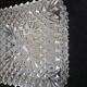 Cast glass square ceiling 21x21cm