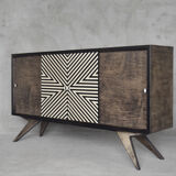 Sideboard with hand-painted pattern, 1960