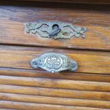 Antique curtain filing cabinet from the 50s