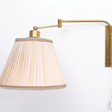 Brass harmonica scissor wall lamp 1960s holland