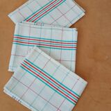 Set of 3 vintage glass towels