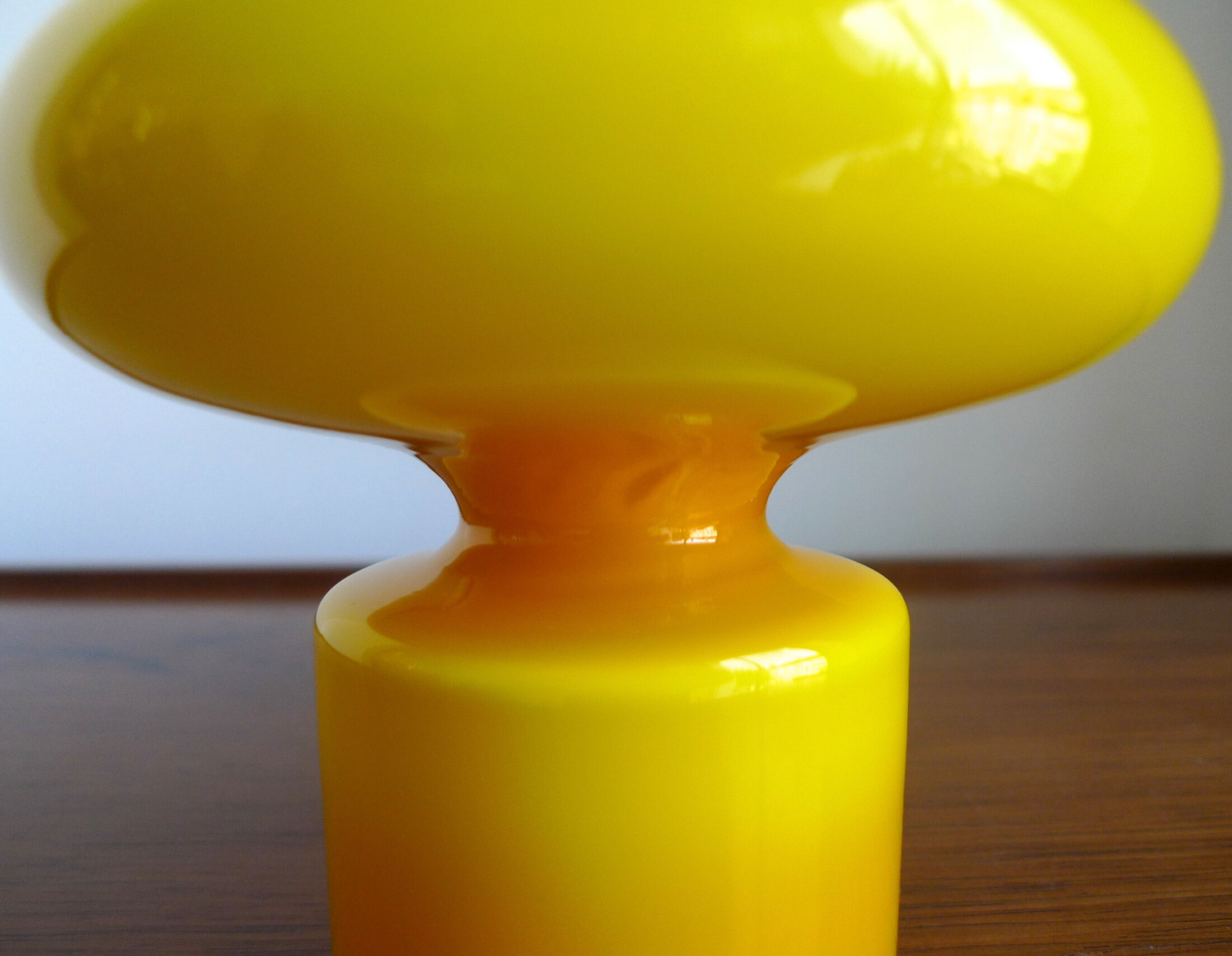 Yellow "Carnaby" Range Glass Vase by Per Lütken for Holmegaard, 1960s
