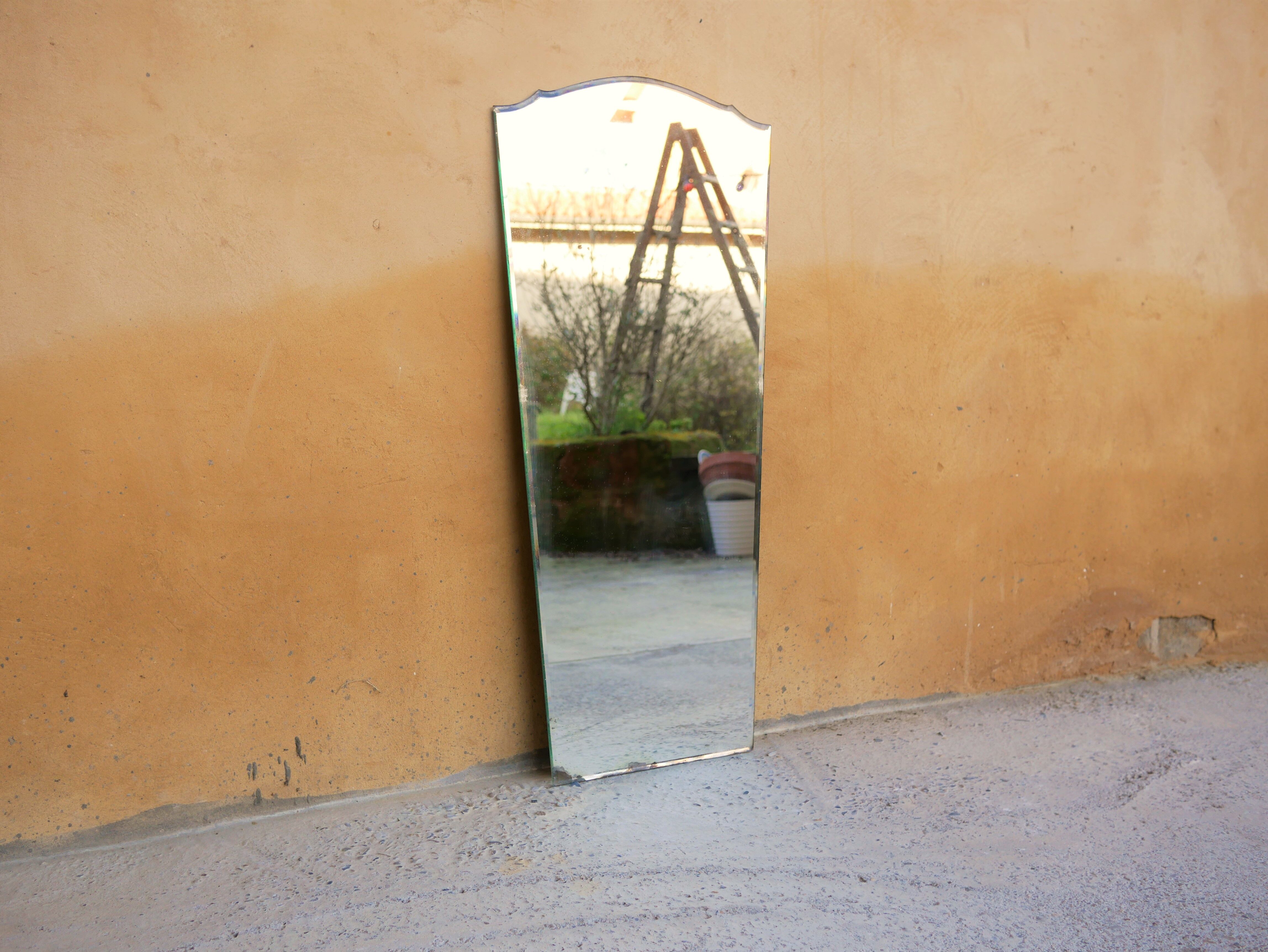 Miroir biseauté Art Déco 90cm x 40cm