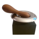 Walnut cracker stylish scandinavian design in steel/rubber/vintage wood collector