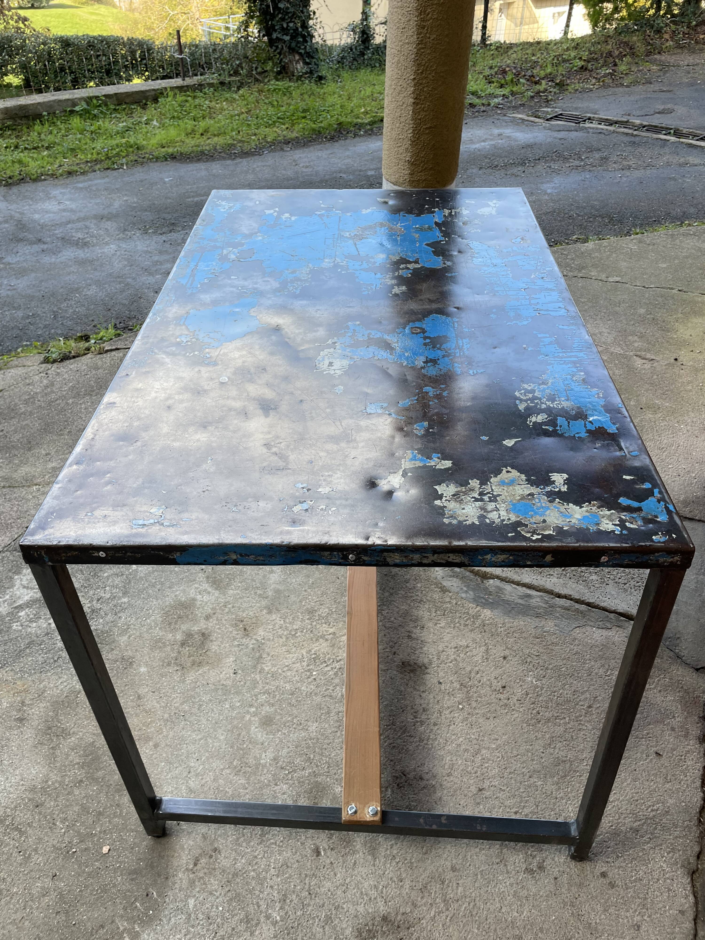 Industrial style table and chairs