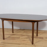 Table à manger ovale extensible en palissandre de McIntosh, années 1960