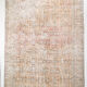 8x12 handmade orange foloral turkish rug 383x257cm