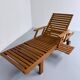 Fischer Möbel design teak deckchairs from the 90s