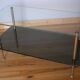 Coffee table double top glass and base brass 60 years