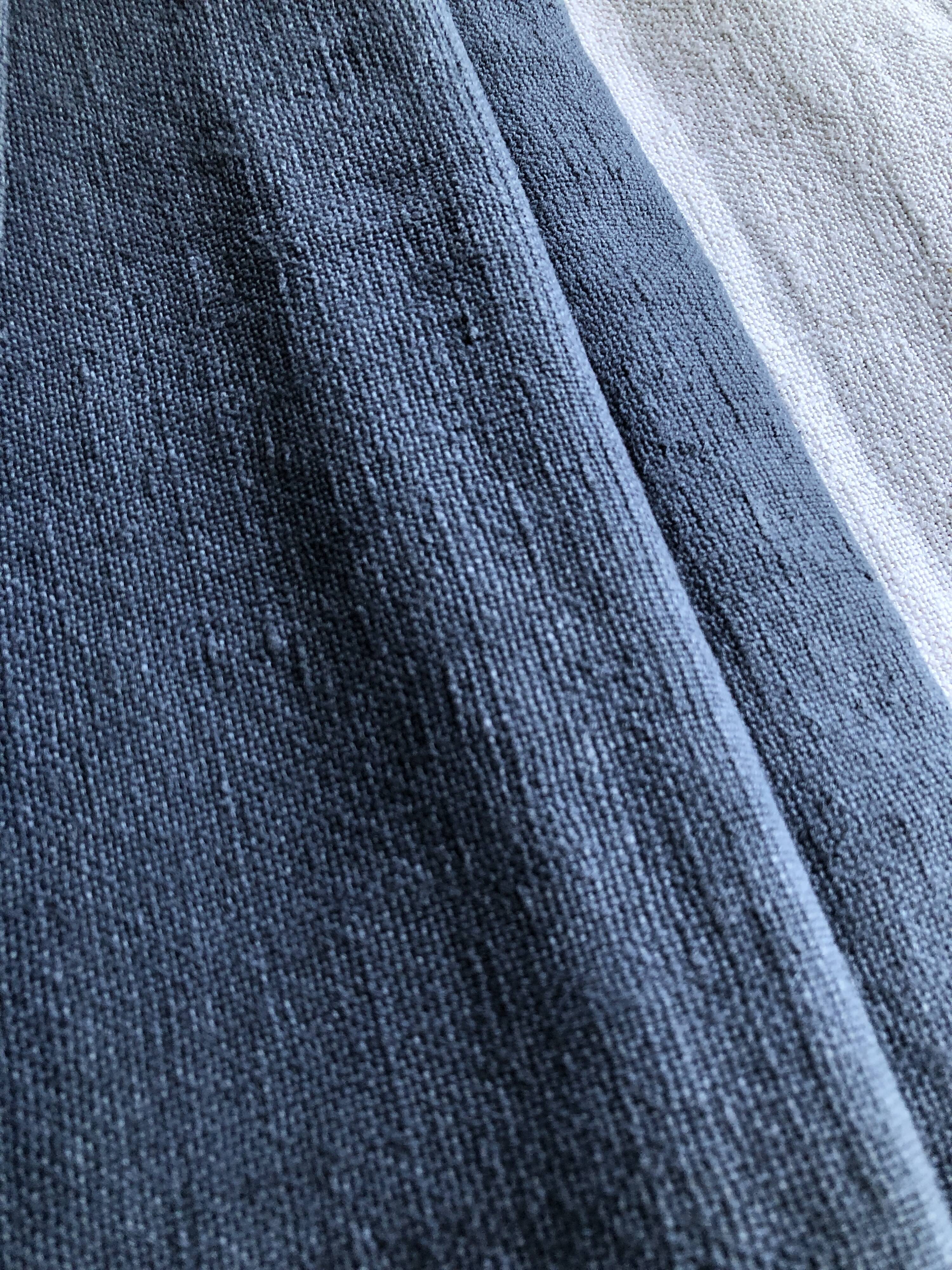 Grey tinted hemp harvest tablecloth