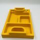 1970s yellow Space Age desk organiser