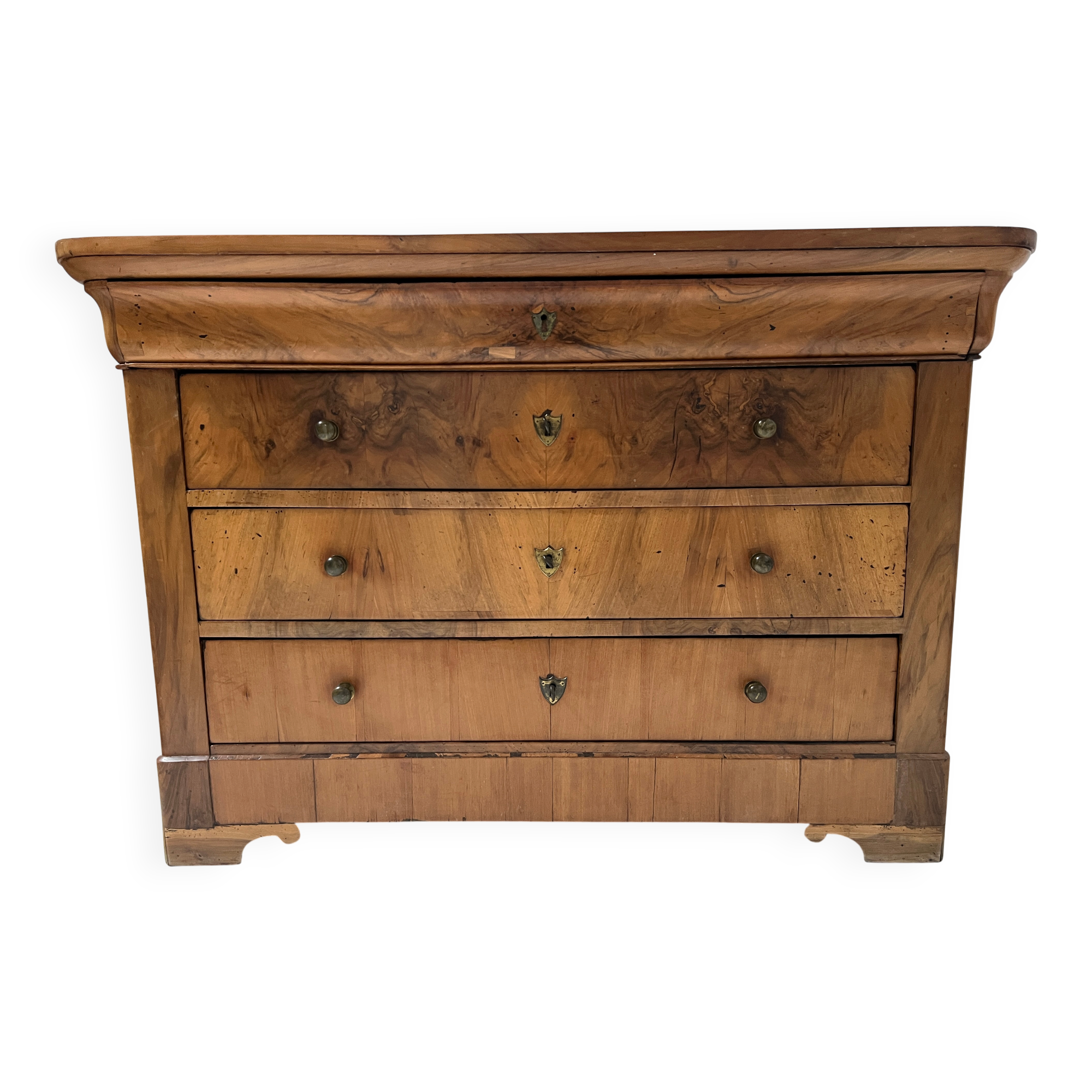 Commode Louis Philippe en en merisier massif XIX siècle