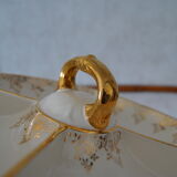 Aperitif tray in porcelain gilded decoration Villeroy & Boch 50s/60s