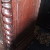 Large Louis XIII bookcase in solid oak