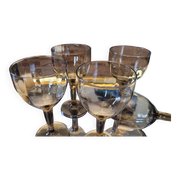 Verre à porto fumés 60's