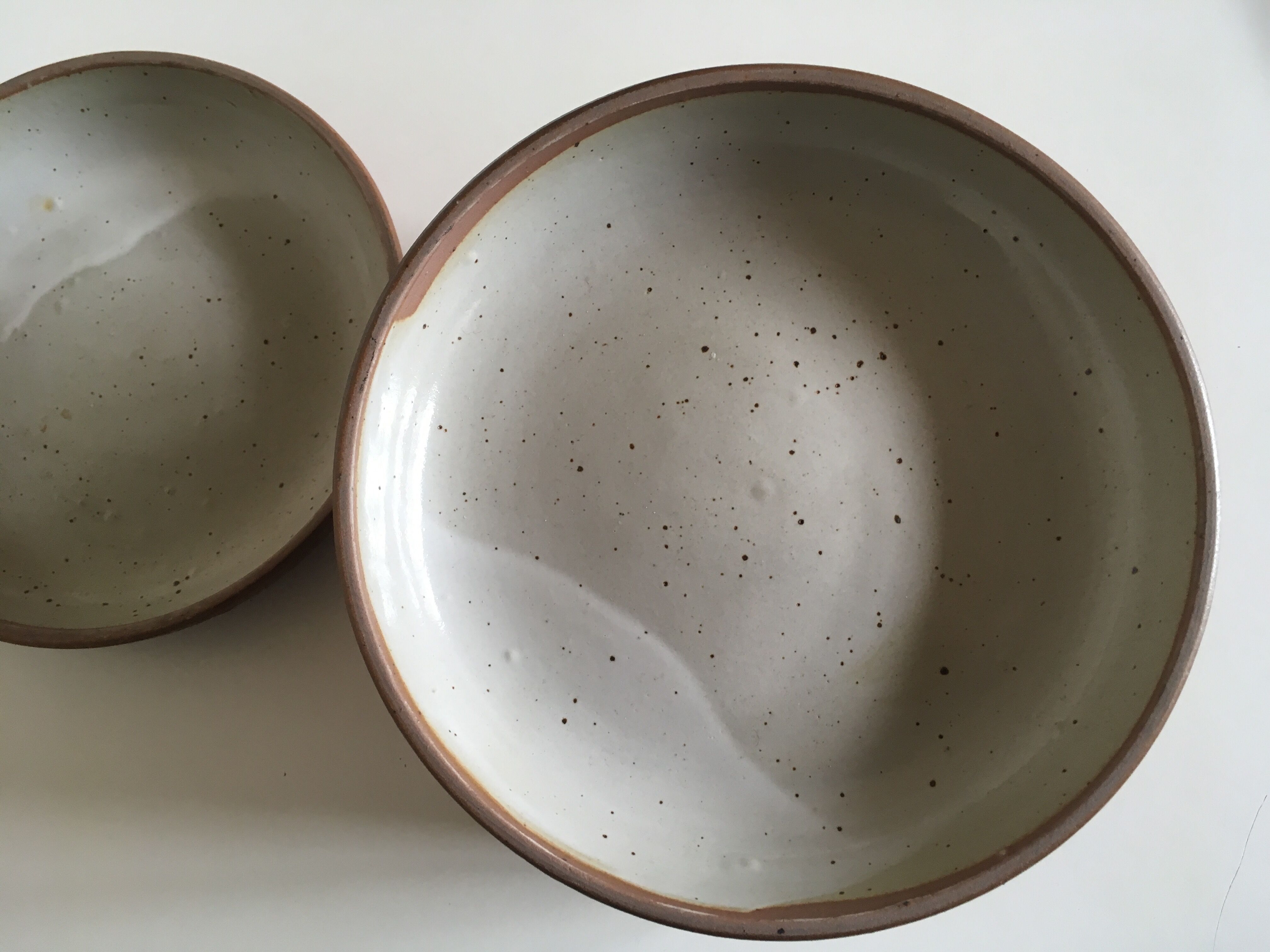 Set of 6 plates cap in potter's sandstone 1970