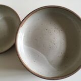 Set of 6 plates cap in potter's sandstone 1970