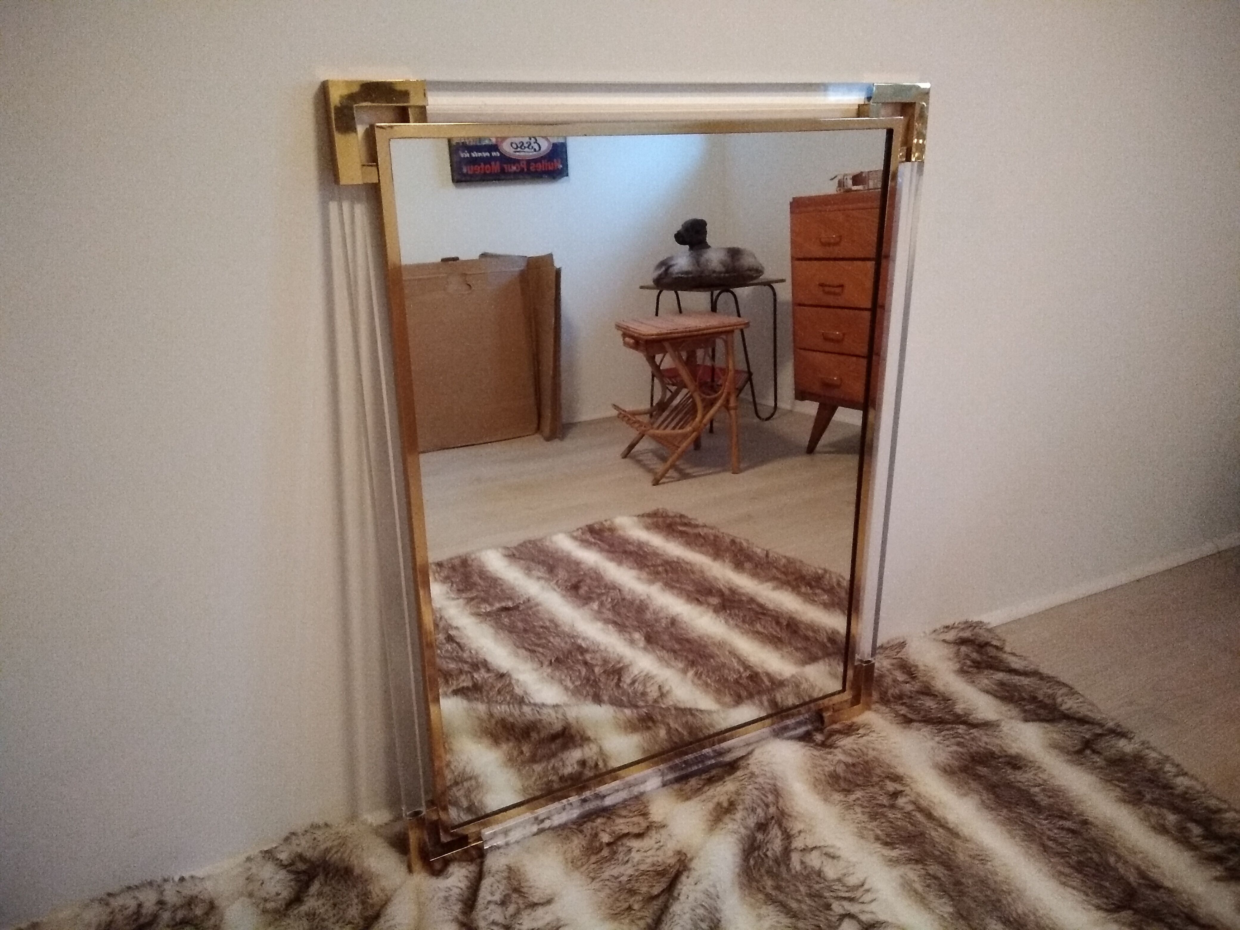 Mirror by Guy Lefevre for House Jansen 80x100cm