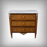Small chest of drawers in amboyna and rosewood, Louis XVI style – 1940