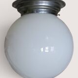 1950s Glass Globe Ceiling Light
