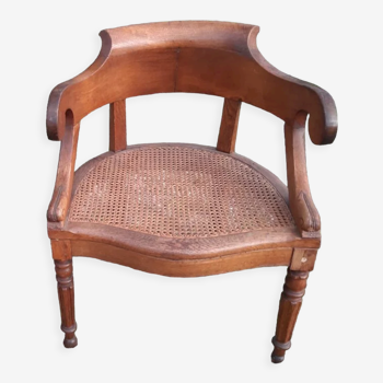 Louis Philippe style cané armchair