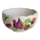 Vintage earthenware bowl with barbotine decoration - Fruit motif