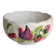 Vintage earthenware bowl with barbotine decoration - Fruit motif
