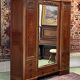 Dressing art deco walnut wardrobe