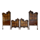 Pair of Art Nouveau cast iron headboards, Italy circa 1900