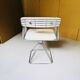 Set of Dining Table with 5 Swivel Wire Chairs by Rudi Verelst for Novalux