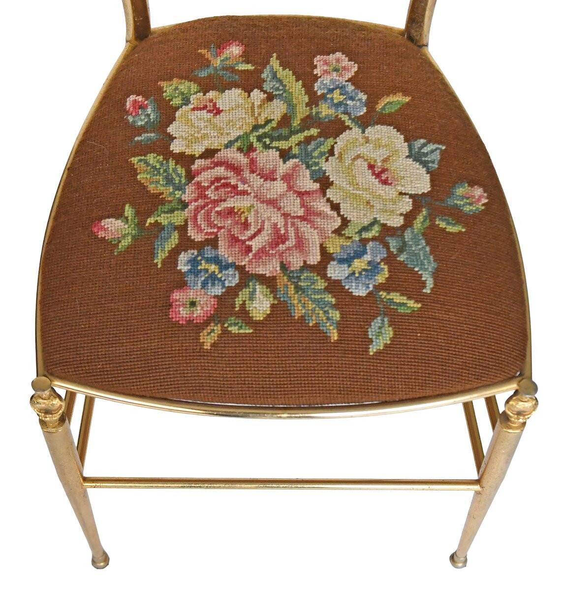 Pair of Chiavari chairs with high backrest