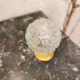 Glass "flower" globe lamp