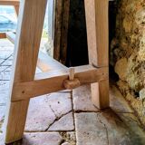 Banc en chêne massif, Rustique,Brut.