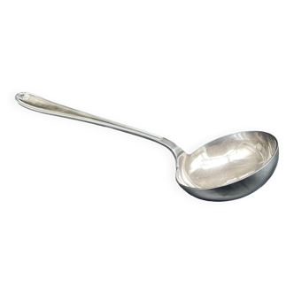 Soup ladle, Christofle, Clément Marot model, silver metal, goldsmith hallmarks, tableware