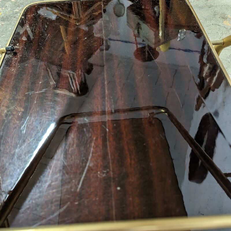 Foldable vintage bar trolley