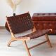 Pair of Teak & Leather heaters - model "Los Angeles" - Olivier de Schrijver
