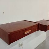 Scandinavian teak bedside tables