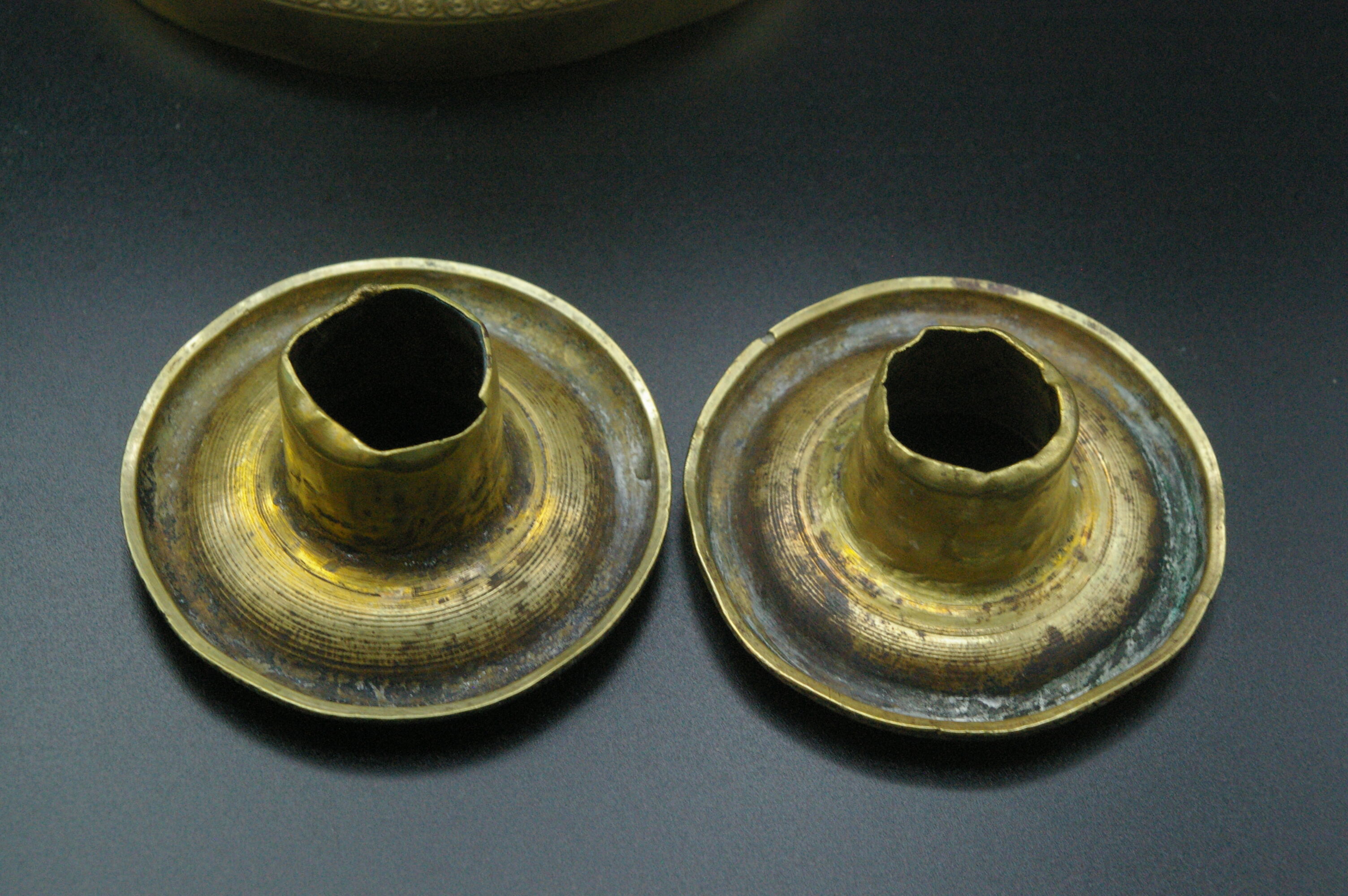Candleholders in brass