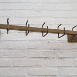 Bony 1980s metal wall coat rack