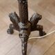 Antique floor lamp with lion motif