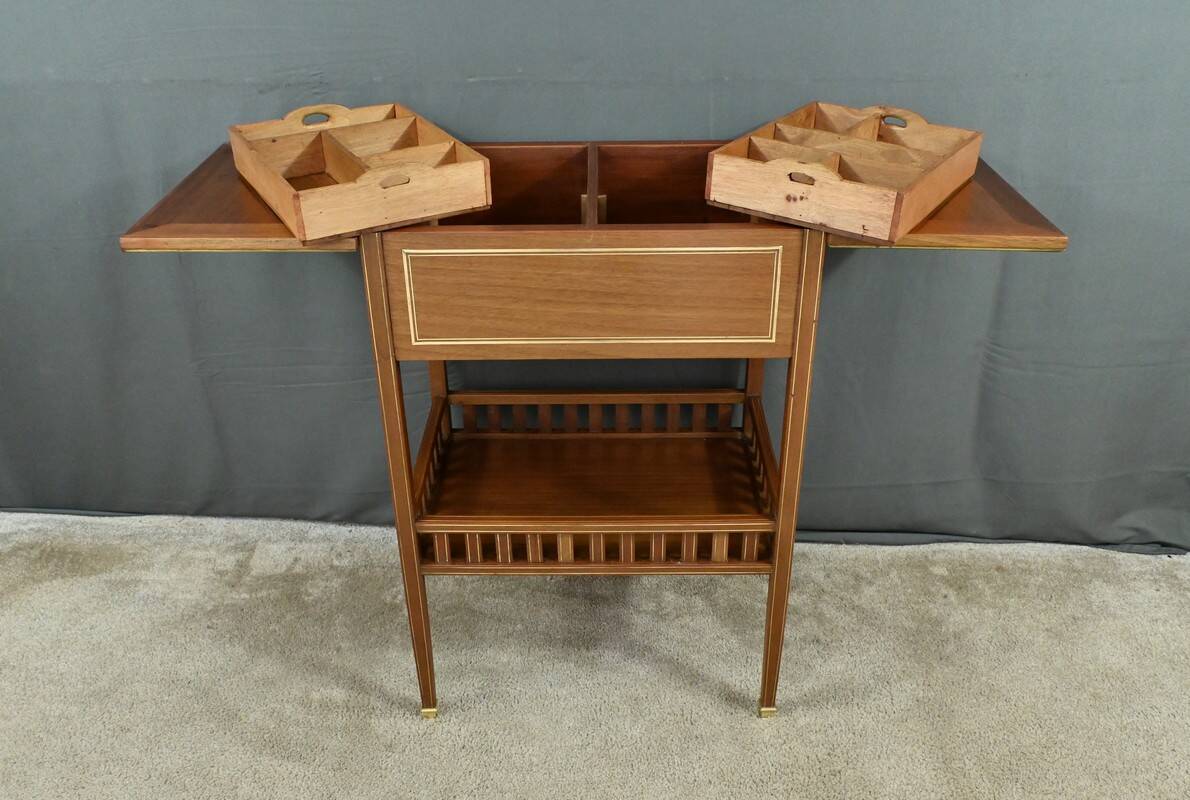 Small Mahogany Coffee Table, Maison Pagny, Directoire style – Early 20th century