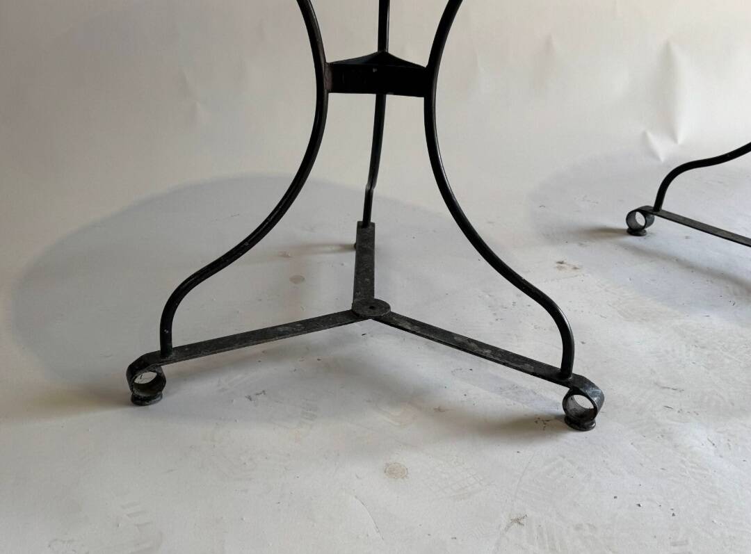 Lot de 2 tables rondes de jardin