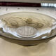 Frosted smoked glass bowl "The Naiads" 25cm