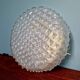 Large brass and frosted glass ceiling light, Hillebrand Lighting, 1970.