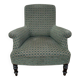 Fauteuil Bergère époque Napoléon III velours vert